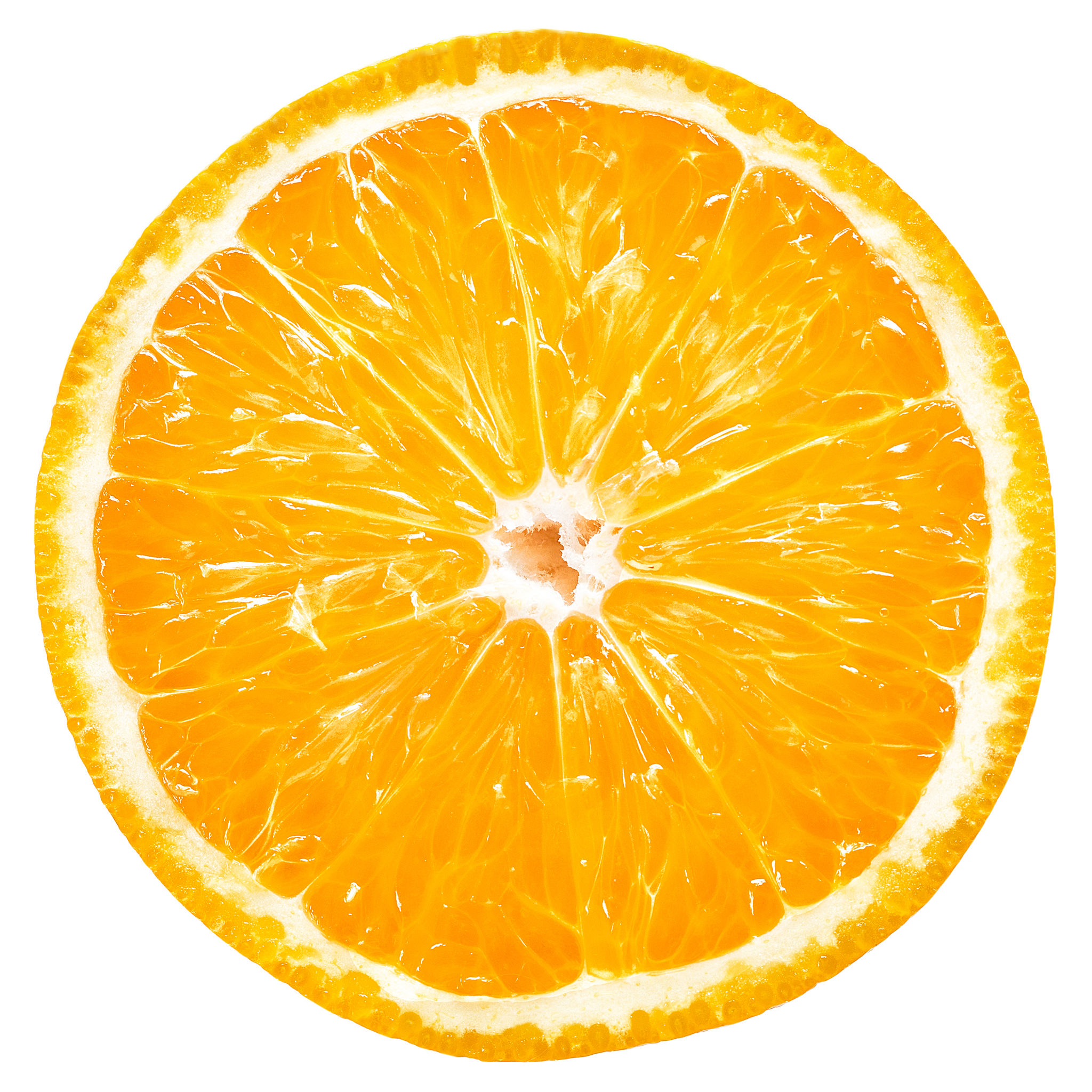 Orange slice to indicate the terpene limonene
