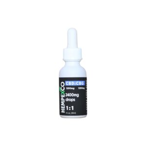 CBG Oil Tincture in a white glass bottle with a black label. Also used for CBD for pain relief